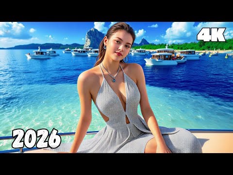 Relaxing Tropical Music 🌞 Beach Vibes & Island Chillout Mix | 4K UHD 2026