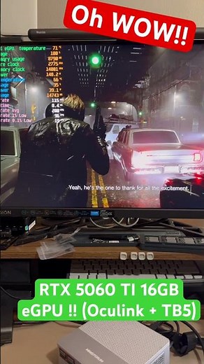 RTX 5060 TI 16GB eGPU from eGRYPHON (Oculink and TB5) #egpu #notsponsored