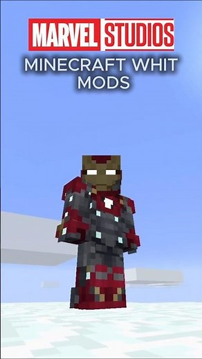 ► Es el MEJOR MOD de MINECRAFT para amantes de MARVEL!! Part1 #marvel #ironman #spiderman #shorts