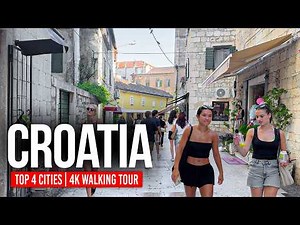CROATIA 🇭🇷 The 4 Best Cities to Visit | 4K Walking Tour