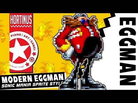 ✪ Spriting Modern Eggman in MSPaint | Hortinus Art ✪