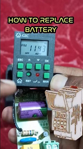 GIC Make Digital Time Switch Battery Replacement #trending #viralvideo #shorts #shortvideo