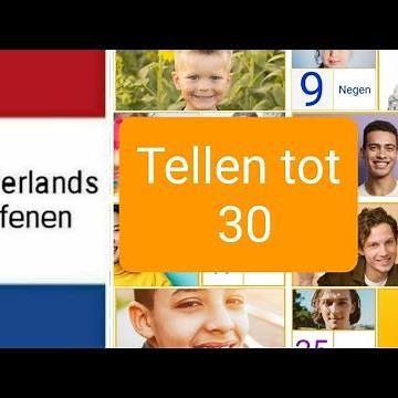 Tellen tot 30 - (counting to 30) - Nederlands leren - woordenschat - NT2 - learning Dutch