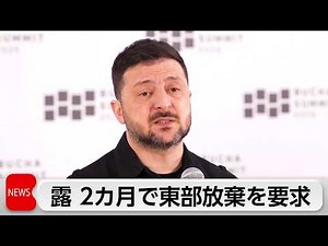 President Zelenskyy: Russia demands Ukraine relinquish eastern region, threatening to "militarily...