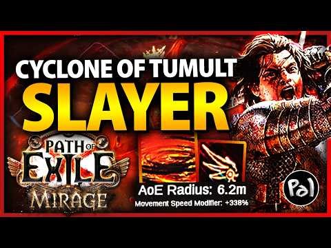 Acceleration Cyclone Slayer | Big Speed, Big AoE | Endgame Build Guide | Path of Exile 3.28 Mirage