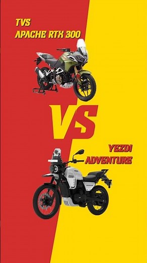 TVS Apache RTX 300 VS Yezdi Adventure | The best adventure motorcycle in India