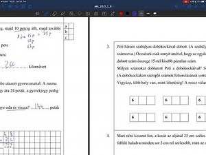 2021. 4. Osztályos MATEMATIKA felvételi feladatsor megoldása