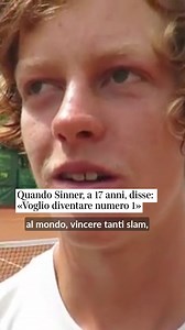 1.1M views · 14K reactions | Quando Sinner disse: «Voglio diventare...