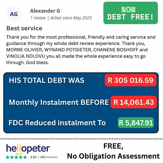 12 reactions | Imagine: A life without debt or financial stress!  Just like we have helped our many happy clients on HelloPeter, you too can find your path to financial freedom. It is within your reach to sleep peacefully again. Learn how we can help you find peace of mind. Click here to discover more! ✨ Results do differ from client to client. | FDC Group | Facebook