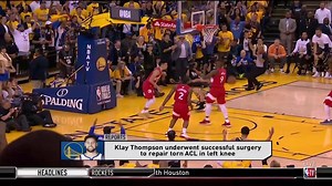 Klay Thompson underwent a successful surgery to repair torn ACL in left knee. #FreeAgentFever | NBA TV