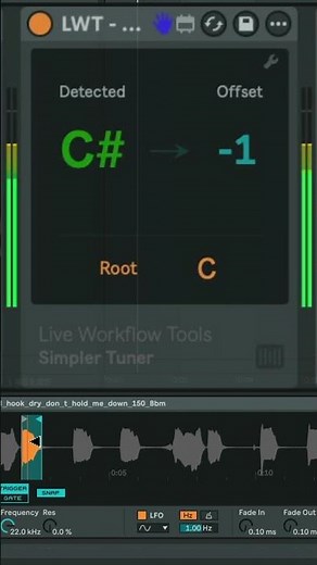 Ableton Live一口メモ- Max for Live: Simpler Tuner