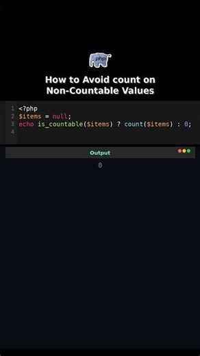 How to Avoid count on Non-Countable Values #warning