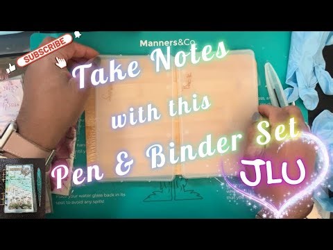 Resin Project - Butterfly & Daisy Six Ring Binder & Ink Pen Set🦋📝📔📓🌼