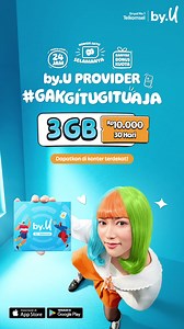 Berbagi kebahagiaan bareng by.U yang gak gitu gitu aja dengan sinyal kuat Telkomsel 🥰 | by.U Indonesia
