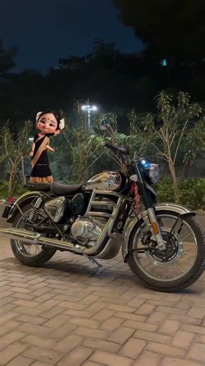 royal Enfield classic emrald green 💚 #royalenfieldelectra #automobile