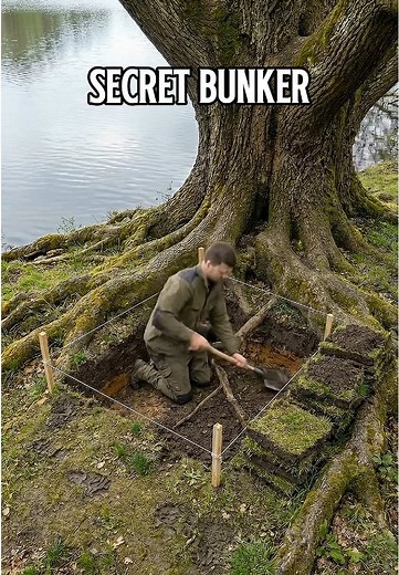 Building a Secret Bunker Inside a Tree