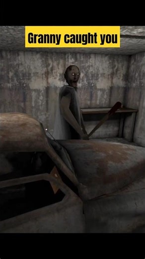 😨 I Tried Hiding from GRANNY… But She Heard Me Breathing! 💀 | Granny Horror Game #Shorts #granny