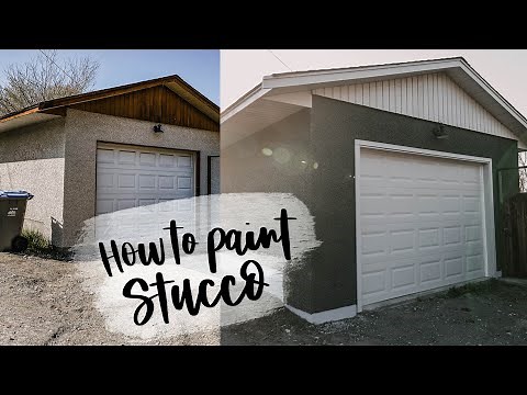 How To Paint Stucco Exterior | Detached Garage Makeover