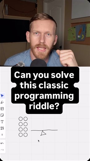 Brenden Vogt on Instagram: "Can you solve this classic programming riddle? #programming #computerscience #riddle #riddleoftheday"