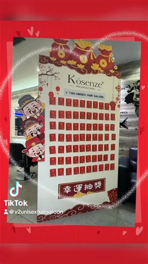 🧨LUCKY DRAW 2026🧨 • Spend RM380 or more in personal spending to participate in the Lucky Draw. 个人消费满 RM380 即可参与抽奖活动 • 1 receipt = 1 entry. 1 张收据 = 1 次抽奖机会 • Lucky Draw Period: 17 January 2026 to 16 February 2026 or while prizes last. 抽奖活动日期：17-1-2026 至 16-2-2026或直到奖品派送完毕 • Terms and conditions may be amended without prior notice. 活动条款如有变动，恕不另行通知 #VTwoUnisexHairSaloon #☎️0360926689/0360909788 #📲0122647500 | V Two Unisex Hair Saloon