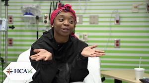 Child reviews brand new pediatric ER at Chippenham Hospital