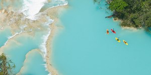 Find out what happened when Rafa Ortiz paddled over Niagara Falls