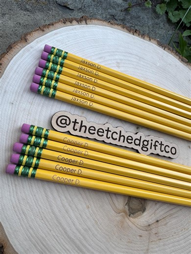 Personalized Ticonderoga Pencils, Custom Engraved School Pencils With Name, Back to School Supplies, Teacher and Classroom Gift , #2 Pencils - Etsy