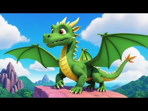 🐉 Dragon Learns to Fly | 3D Animated Nursery Rhyme for Kids