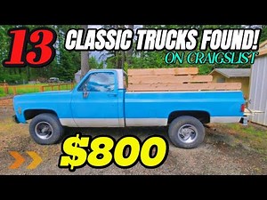 13 Amazing Classic Trucks You Can Still Find on Craigslist!