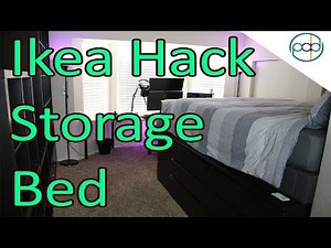 DIY IKEA Hack Super Storage Bed