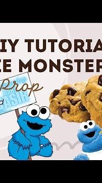 Full DIY Tutorial Cookie Monsters Cutout Prop on Foam Board. Party Prop. Party Decorations