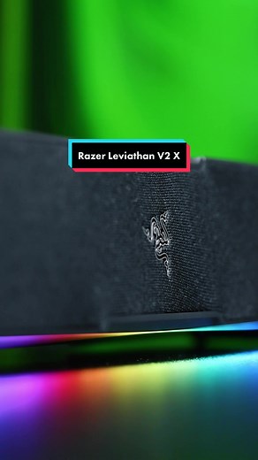 Illuminate your sound with the new Razer Leviathan V2 X 🌈 #razer #gaming #gamers #gamingontiktok #gamingsetup