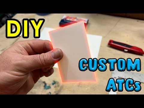 STOP Buying ATCs! DIY Custom Watercolor Cards (Easy Cutting & Prep)