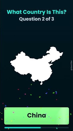 Name These Countries by Shape Alone #geography #quiz #challenge #shorts