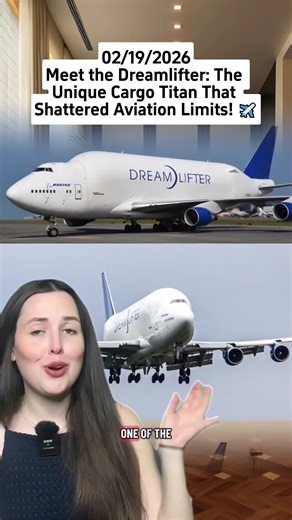 Meet the Dreamlifter: The Unique Cargo Titan That Shattered Aviation Limits! ✈️🚛 #BoeingDreamlifter #AviationTok #Innovation #AviationHistory #fouyou #fyp #news #usa #Boeing747 #CargoPlane