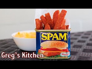 HOW TO MAKE SPAM FRIES WITH SRIRACHA DIPPING SAUCE - Greg's Kitchen