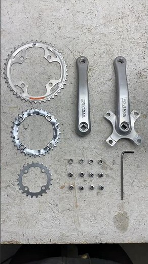 Vintage cranks assembly - Shimano STX RC