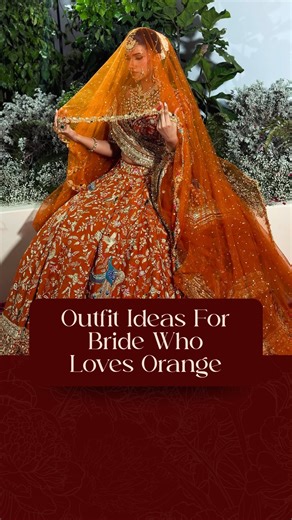 The Wedfluencers | Wedding Ideas & Tips on Instagram: "Orange isn’t just a color - it’s a whole mood 🧡✨ From fiery lehengas to soft tangerine drapes, 2025 brides are redefining bridal glam with shades that radiate warmth, power, and joy 🌸🔥 Share this reel with your bridal squad if you’re dreaming of stepping into your wedding in every shade of orange imaginable 🥂 Disclaimer: Images and videos are used for inspiration and educational purposes only. No copyright infringement intended. orange b