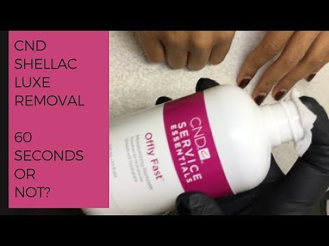 CND Shellac LUXE. Does it really remove 10x FASTER?