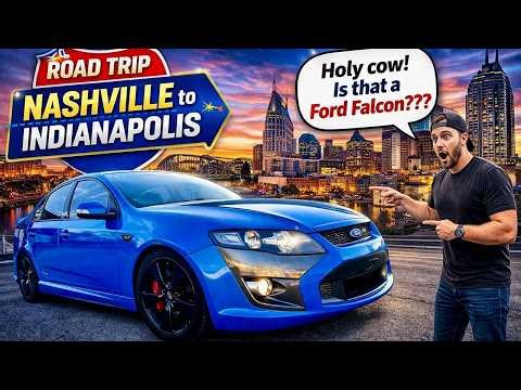 Aussies Road Trip the USA in a Ford Falcon Turbo F6 (Nashville to Indianapolis)