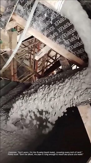 Construction process of pouring stair concrete with pump truck