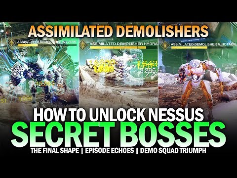 How to Unlock Secret Bosses on Nessus (Demo Squad Triumph / Assimilated Demolishers) [Destiny 2]