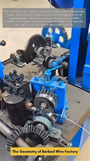 The Geometry of Barbed Wire Factory