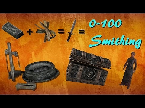 Skyrim How To Get Level 100 Smithing The QUICKEST WAY!!!