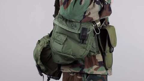 US Military 2 Quart Canteen Cover Pouch Insulated OD Green Army Alice USGI