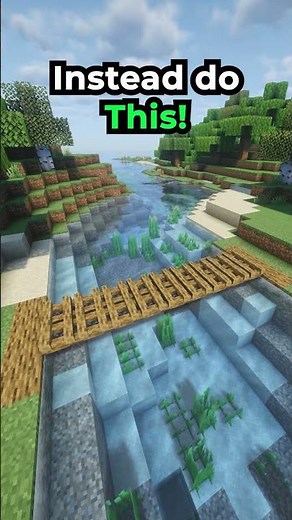 Minecraft Oak Bridge Design! 🟤🟤