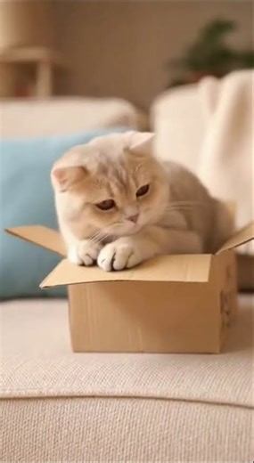 Cat vs. Cardboard Box: The Five-Second Battle! 📦😼 | Cozy to Chaos