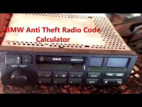 BMW Anti Theft Radio Code Calculator For Producing Any BMW Radio Codes For Free