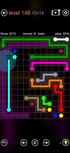 Flow Free - Rectangles - Rectangle Pack - Level 148 (12x14)