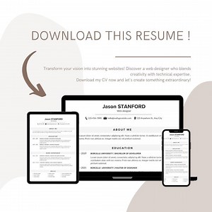 Custom English CV - Professional Resume Design - Tailored CV for Job Applications - Modern and Minimalist Layout - Etsy